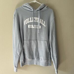 Light Blue Volleyball Hoodie Sweatshirt Women’s Size Large